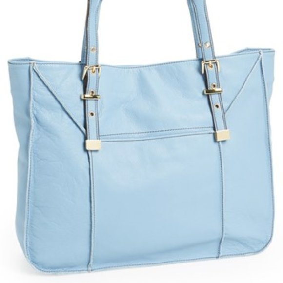 STEVEN/STEVE MADDEN New ROCKY Leather Satchel Shopper Tote WHITE Handbag Bag NWT - Picture 15 of 16